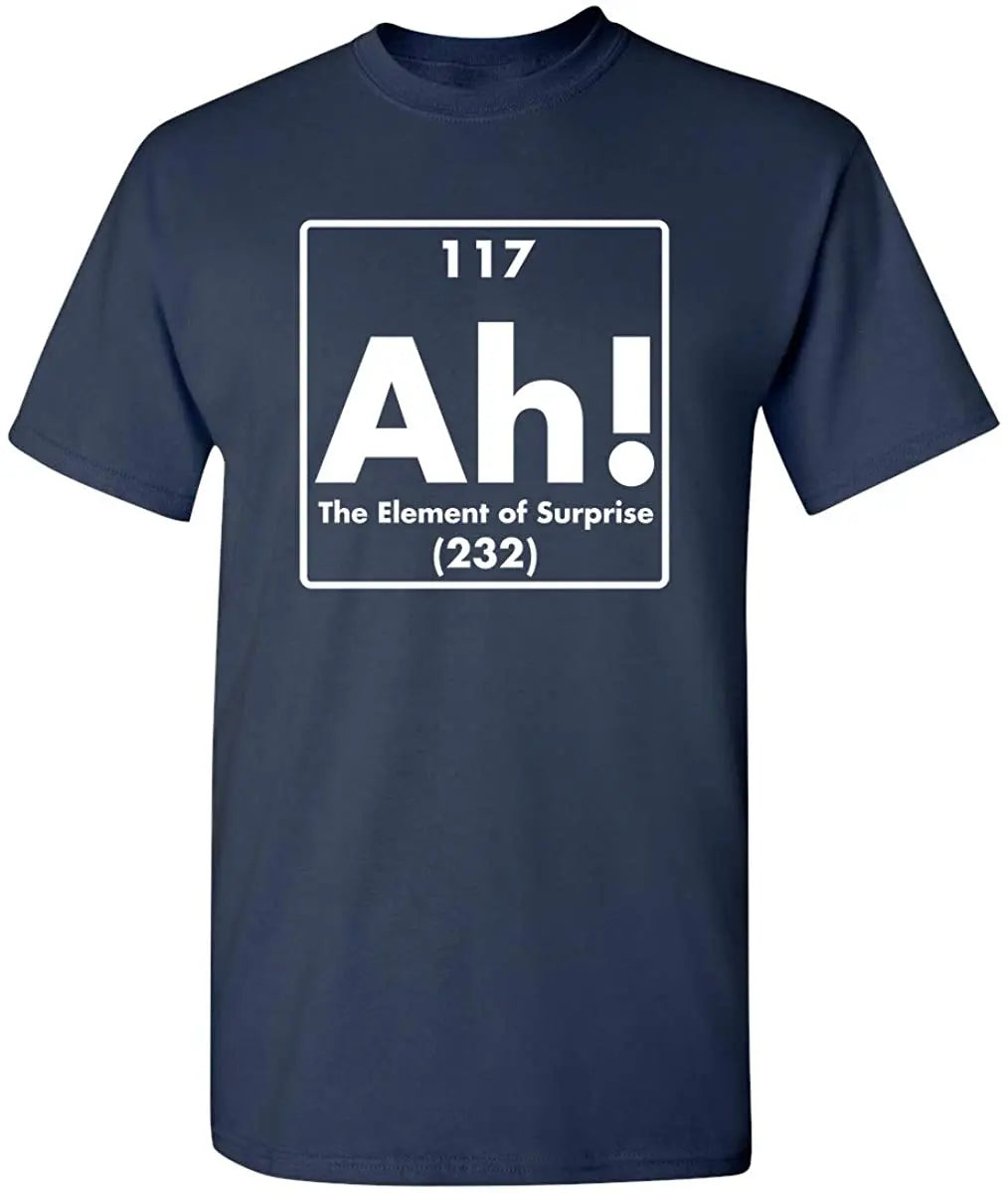 חולצת “Ah! – The Element of Surprise” – תגובת שרשרת בלתי צפויה