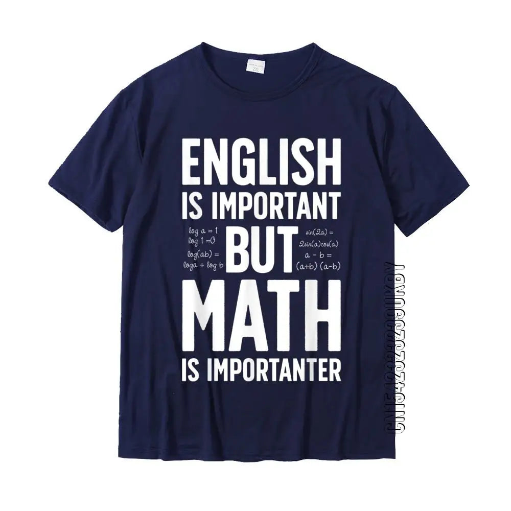 חולצת "English is important, but math is importanter" – דקדוק זה נחמד, אבל נוסחאות זה החיים