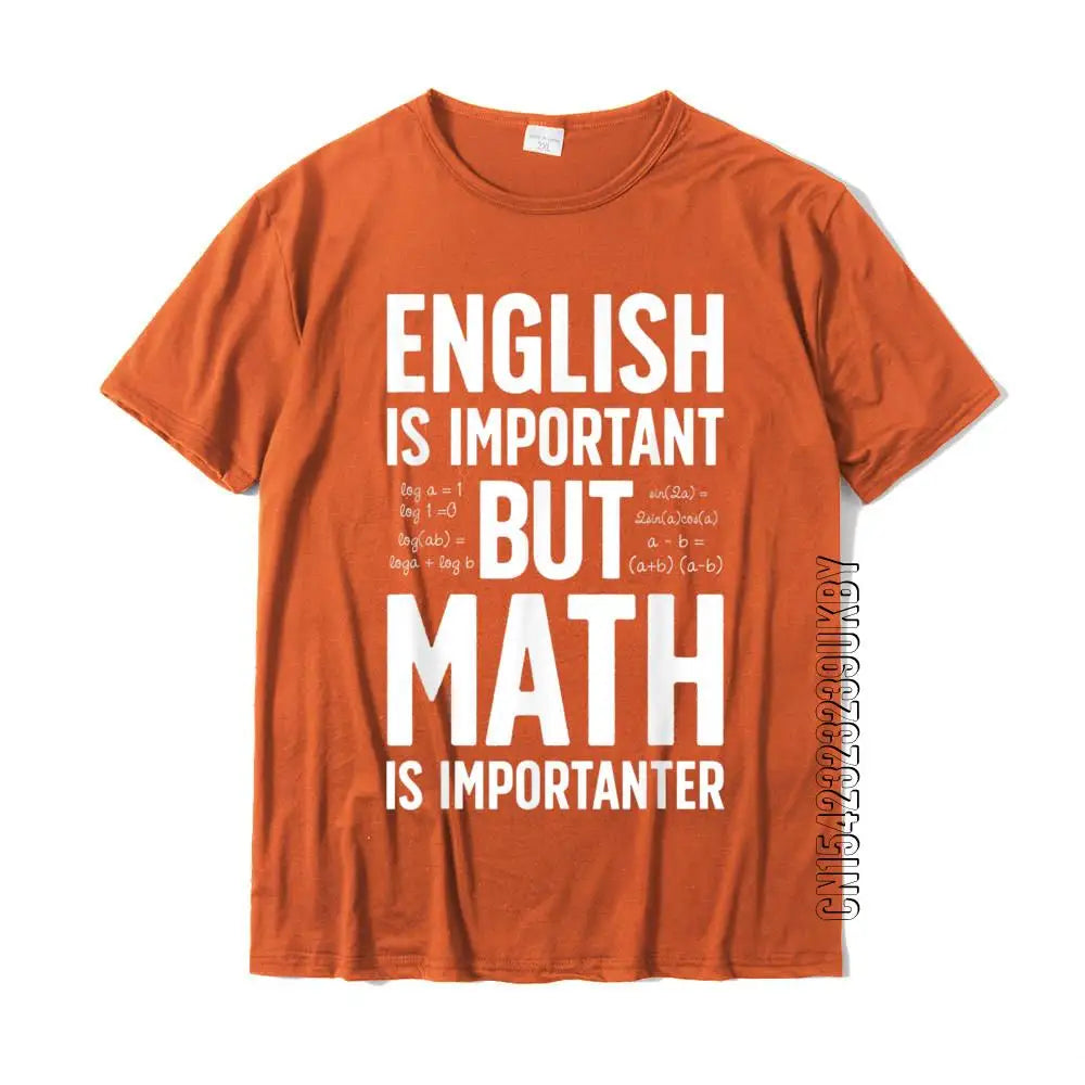חולצת "English is important, but math is importanter" – דקדוק זה נחמד, אבל נוסחאות זה החיים