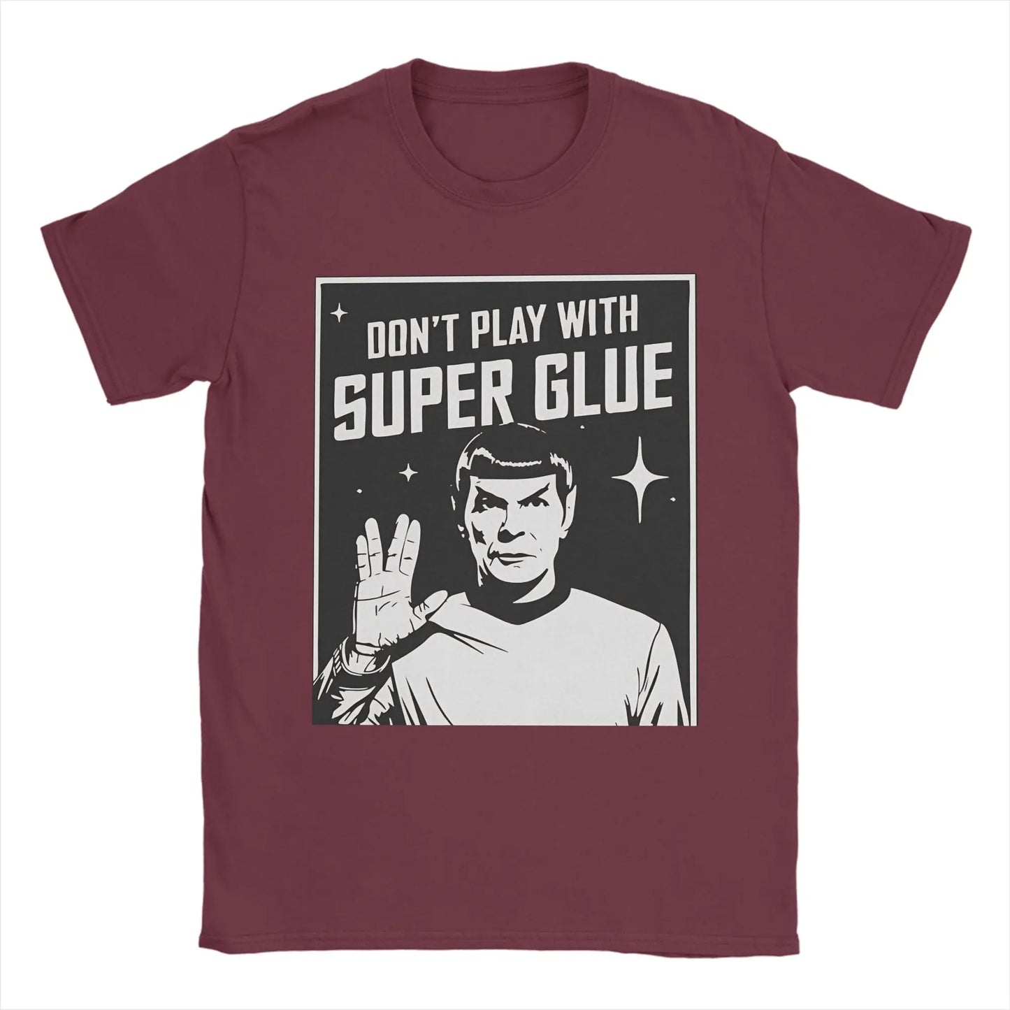 חולצת ספוק – “Don’t Play With Super Glue” | מחווה ל־Star Trek |
