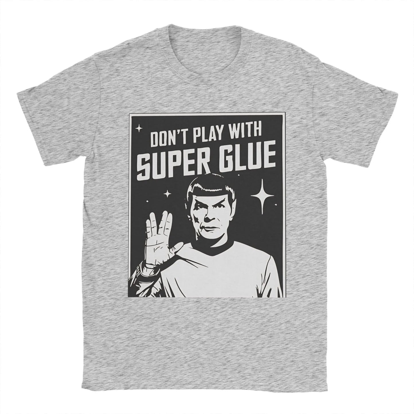 חולצת ספוק – “Don’t Play With Super Glue” | מחווה ל־Star Trek |