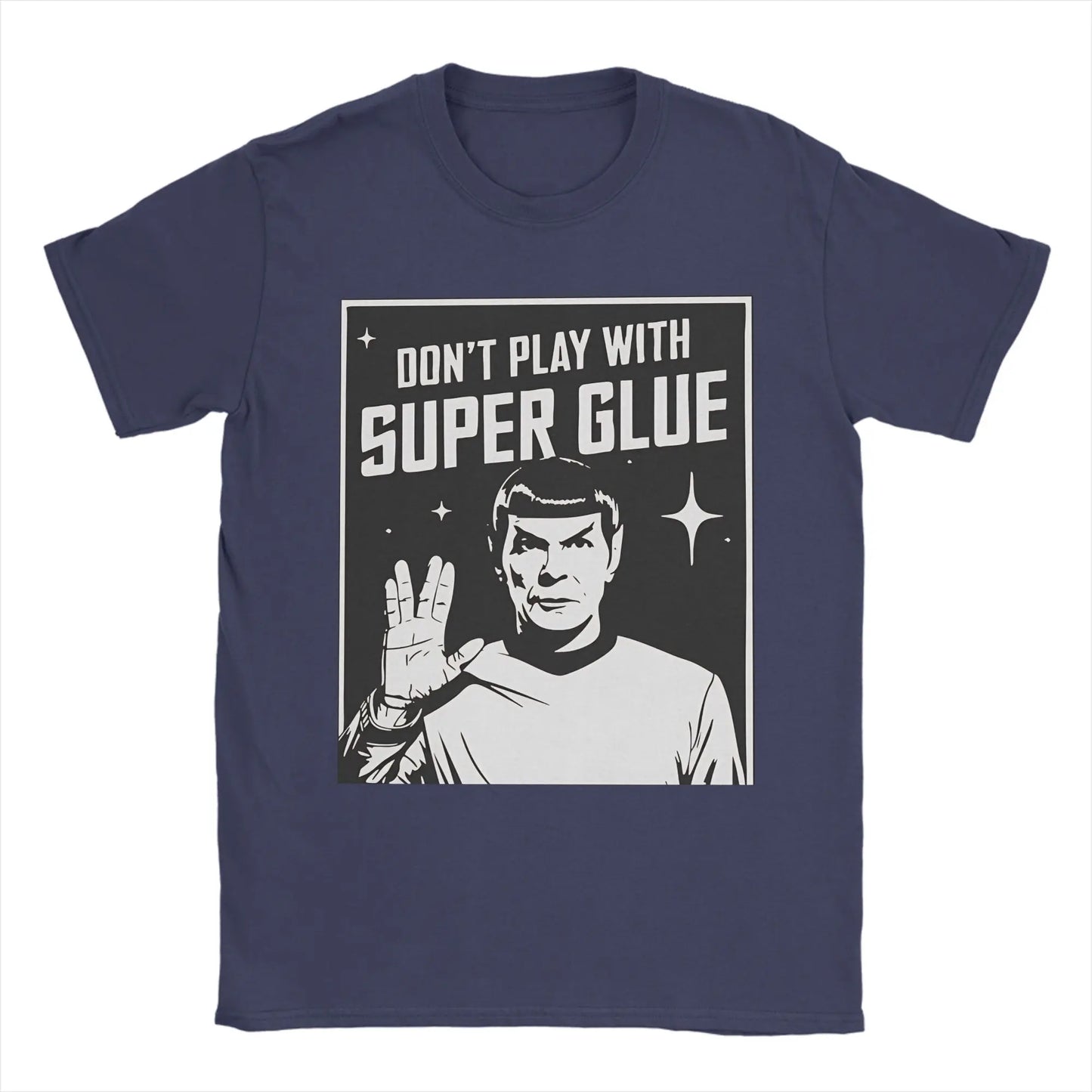 חולצת ספוק – “Don’t Play With Super Glue” | מחווה ל־Star Trek |