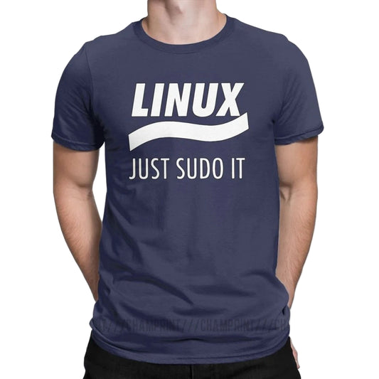 חולצת גיקים - Linux Just Sudo It | חולצת לינוקס מצחיקה למתכנתים