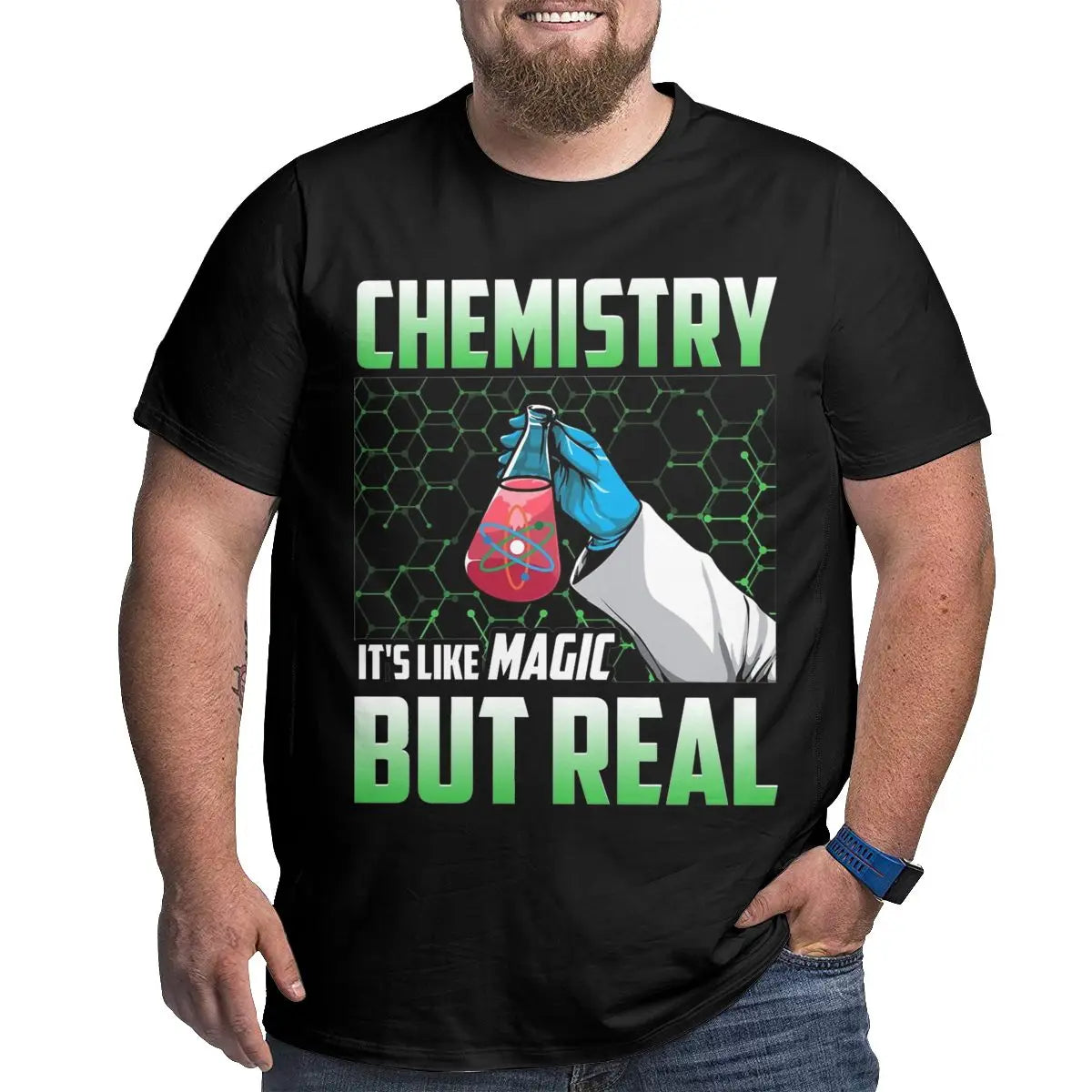 חולצת "כימיה – זה כמו קסם, רק אמיתי"
