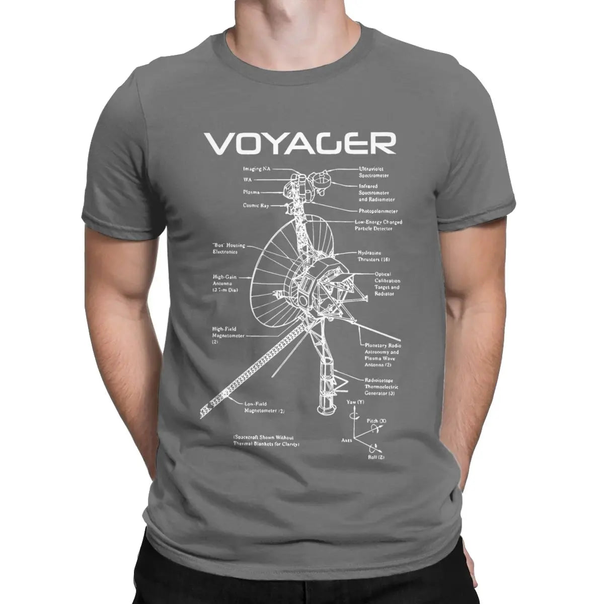 חולצת Voyager – הגשושית שהגיעה הכי רחוק ביקום | עיצוב טכני של נאס"א