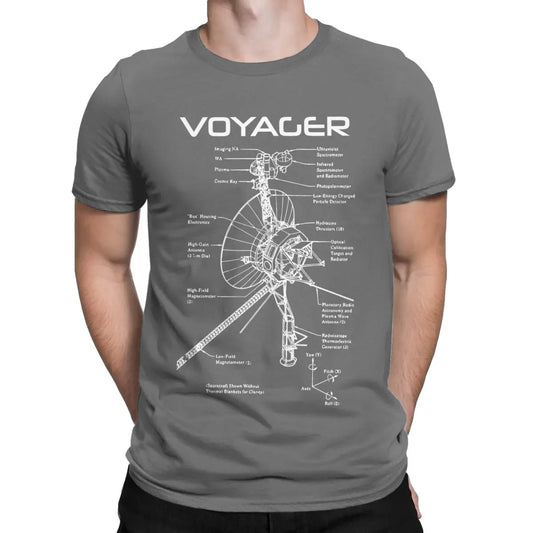 חולצת Voyager – הגשושית שהגיעה הכי רחוק ביקום | עיצוב טכני של נאס"א